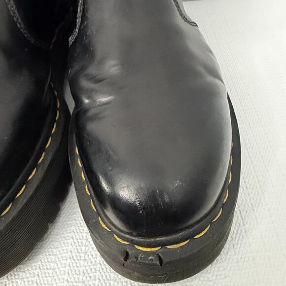Dr Martens Quad Chelsea Boots Mens Size 10 Black Leather Punk 2976 main image 9